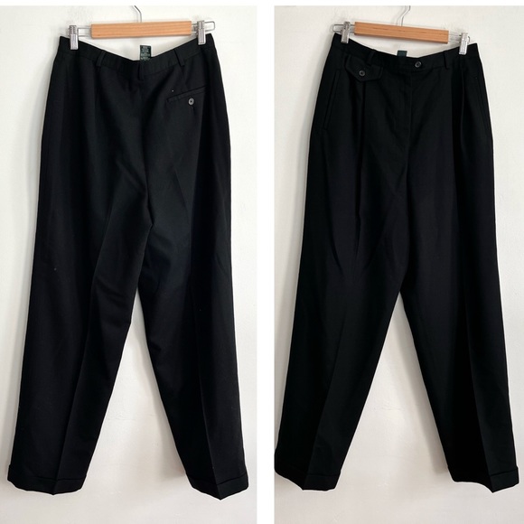 Lauren Ralph Lauren Pants - Lauren Ralph Lauren Wool High Waisted cuffed Hem Trousers